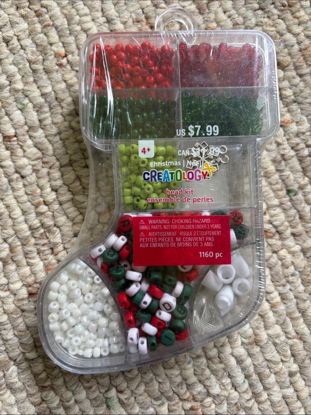 Creatology Christmas Bead Kit – Red, Green & White